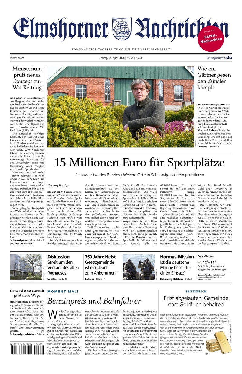 Elmshorner Nachrichten - 24.04.2026
