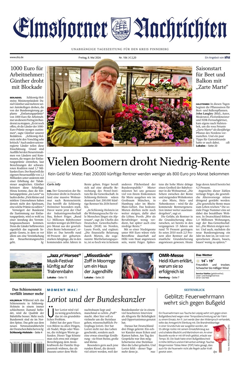 Elmshorner Nachrichten - 08.05.2026