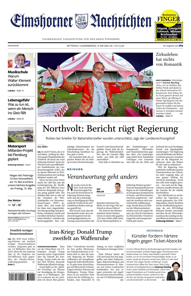 Elmshorner Nachrichten - 13.05.2026