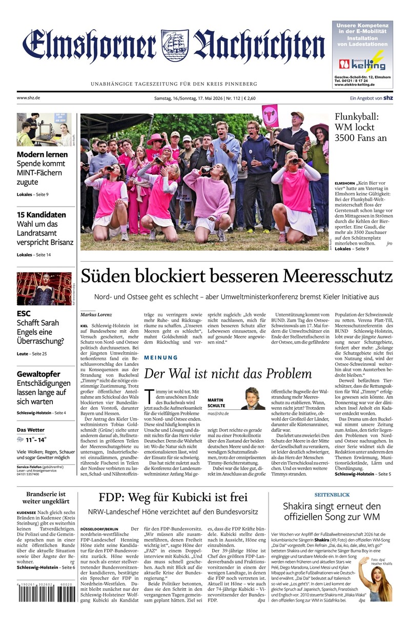 Elmshorner Nachrichten - 16.05.2026