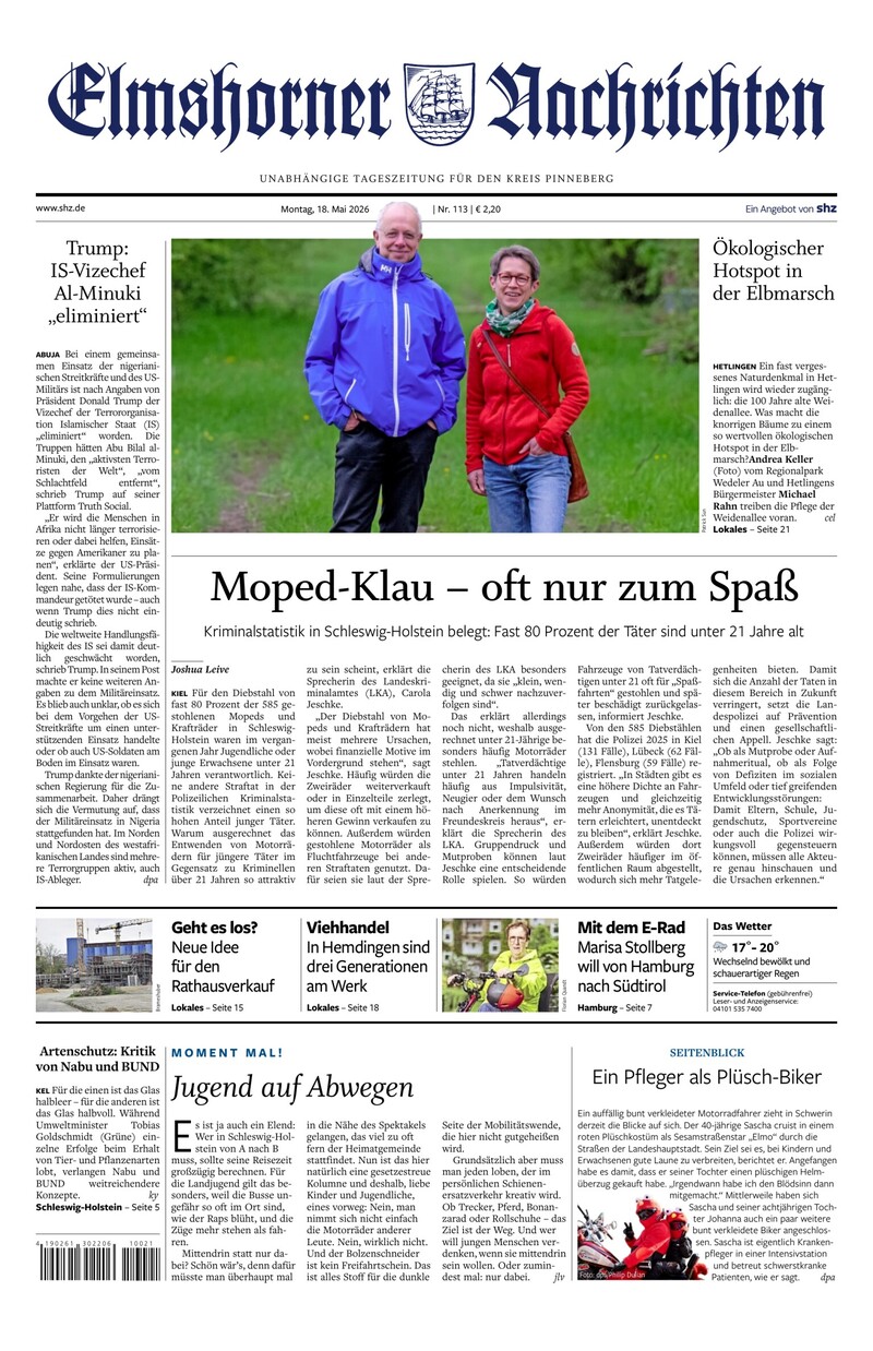 Elmshorner Nachrichten - 18.05.2026