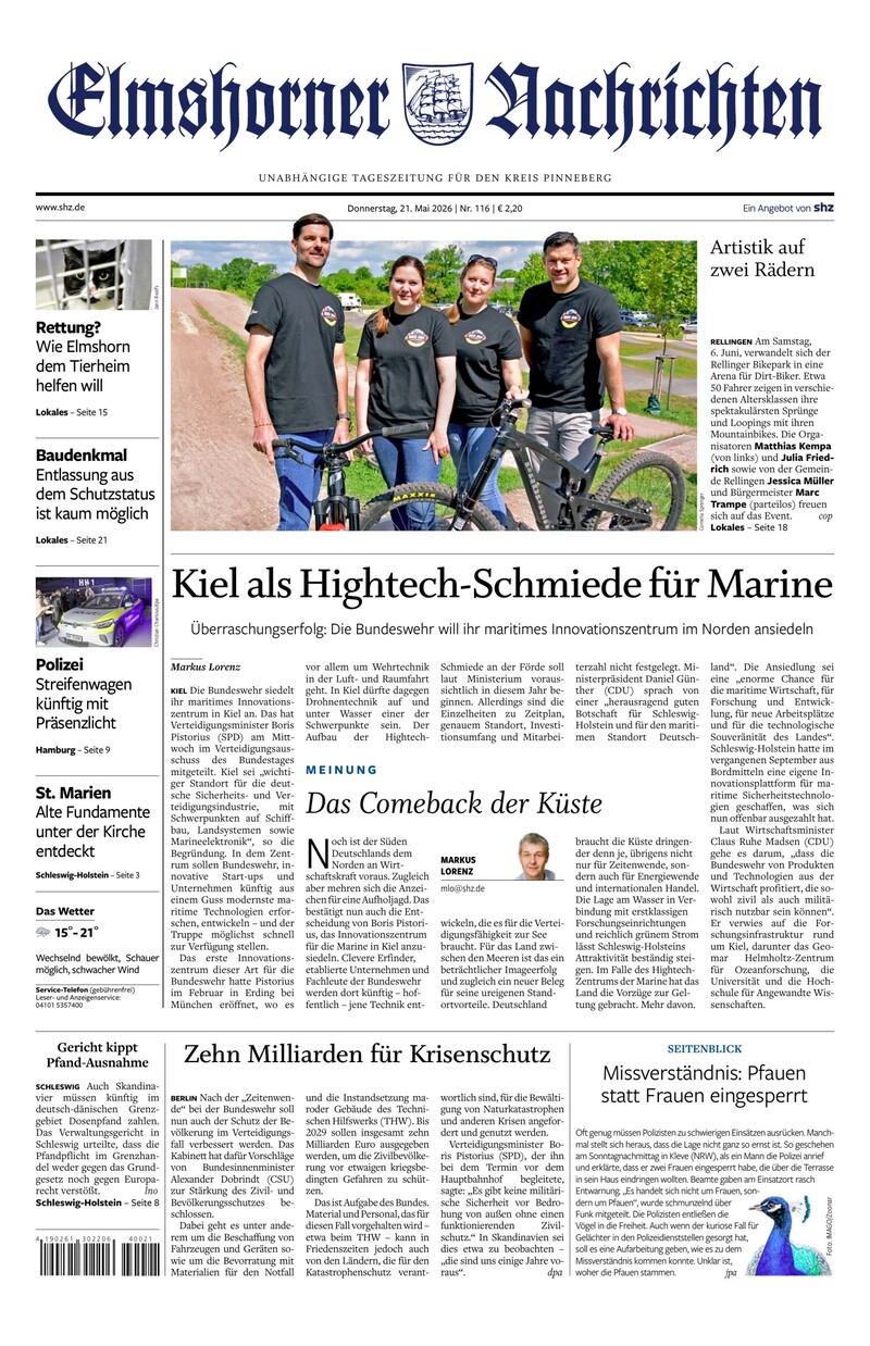 Elmshorner Nachrichten - 21.05.2026