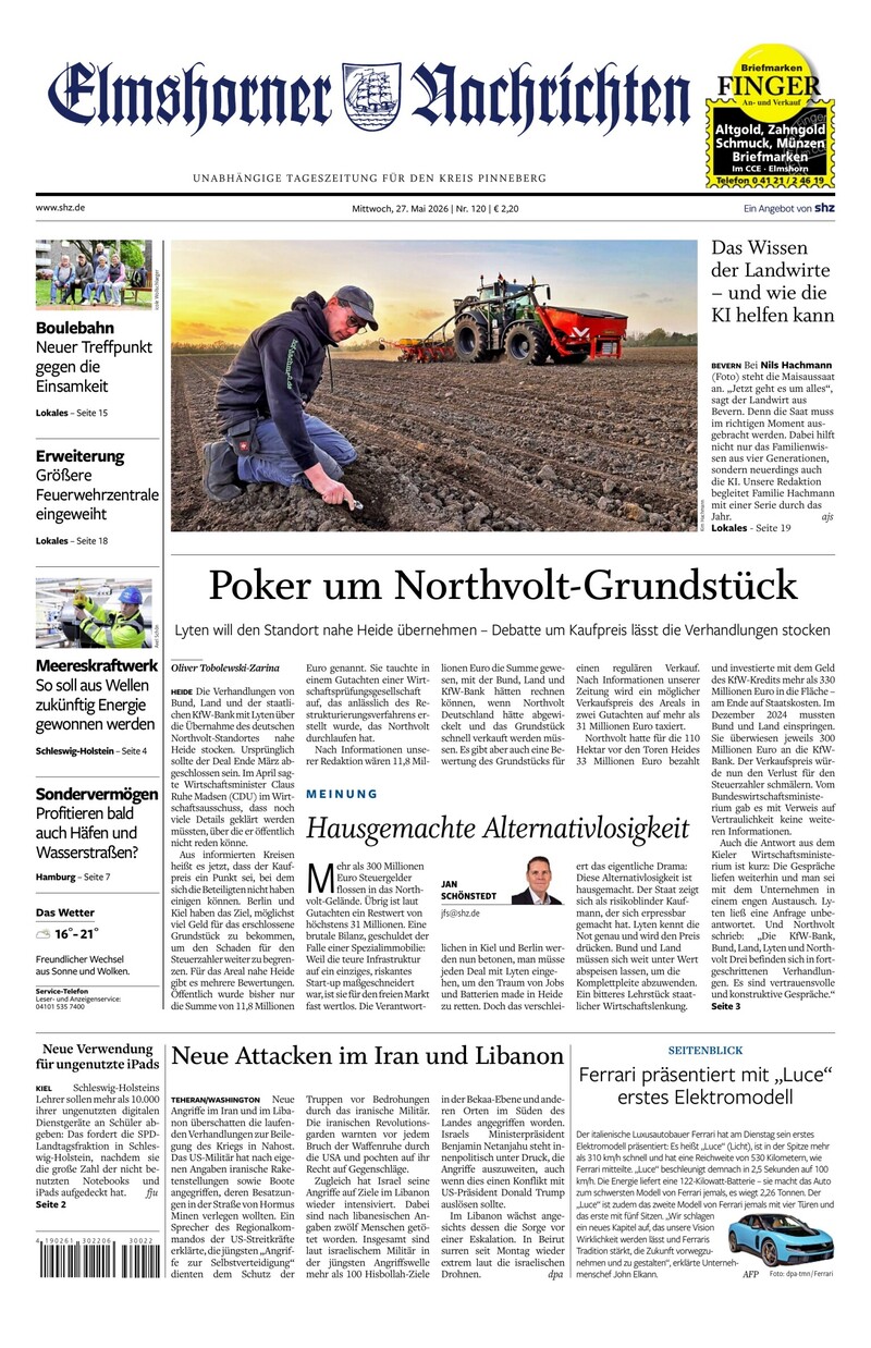 Elmshorner Nachrichten - 27.05.2026