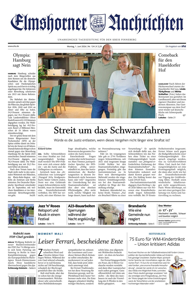 Elmshorner Nachrichten - 01.06.2026