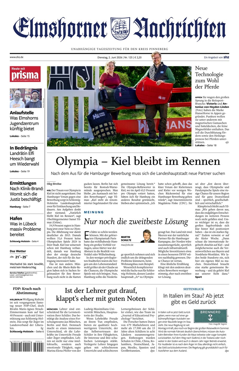 Elmshorner Nachrichten - 02.06.2026