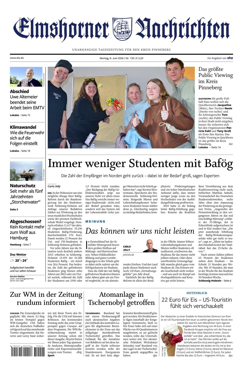 Elmshorner Nachrichten - 08.06.2026