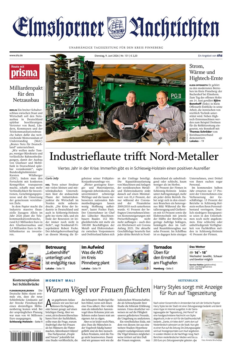 Elmshorner Nachrichten - 09.06.2026