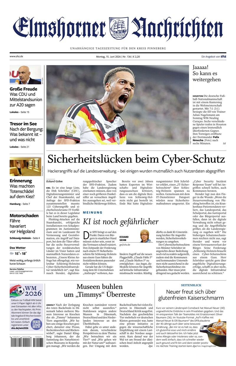 Elmshorner Nachrichten - 15.06.2026