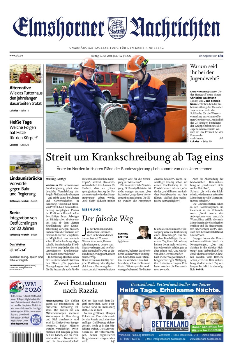 Elmshorner Nachrichten - 03.07.2026