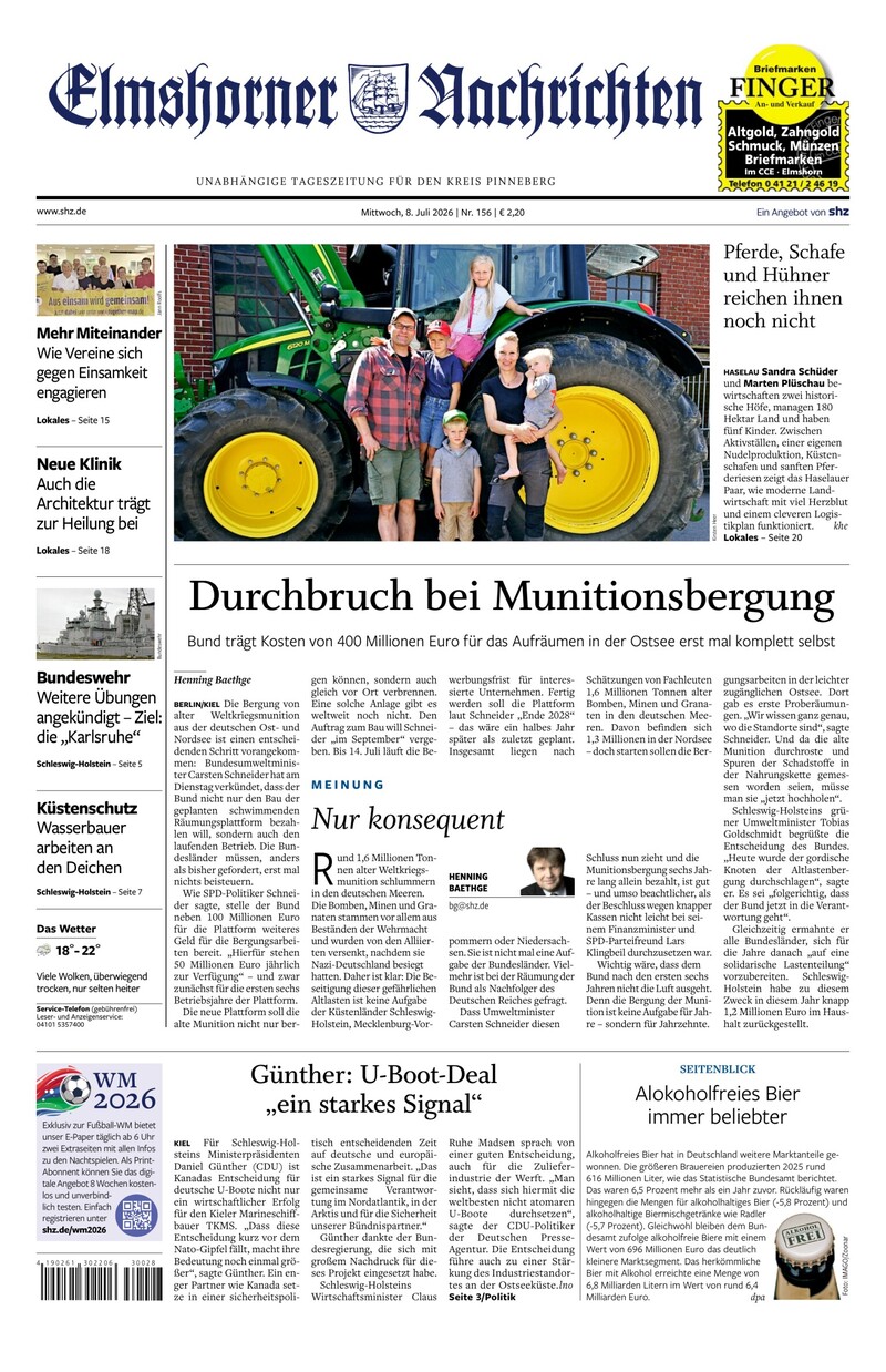 Elmshorner Nachrichten - 08.07.2026