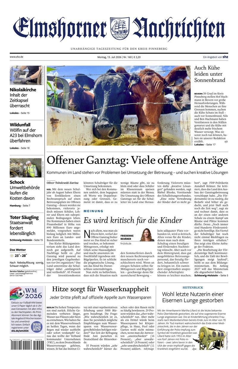 Elmshorner Nachrichten - 13.07.2026