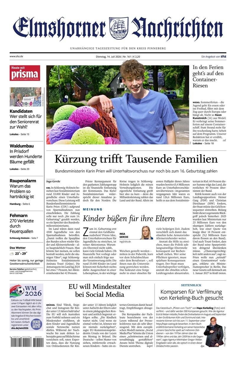 Elmshorner Nachrichten - 14.07.2026