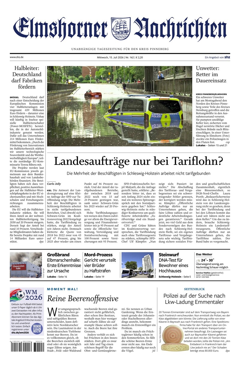 Elmshorner Nachrichten - 15.07.2026
