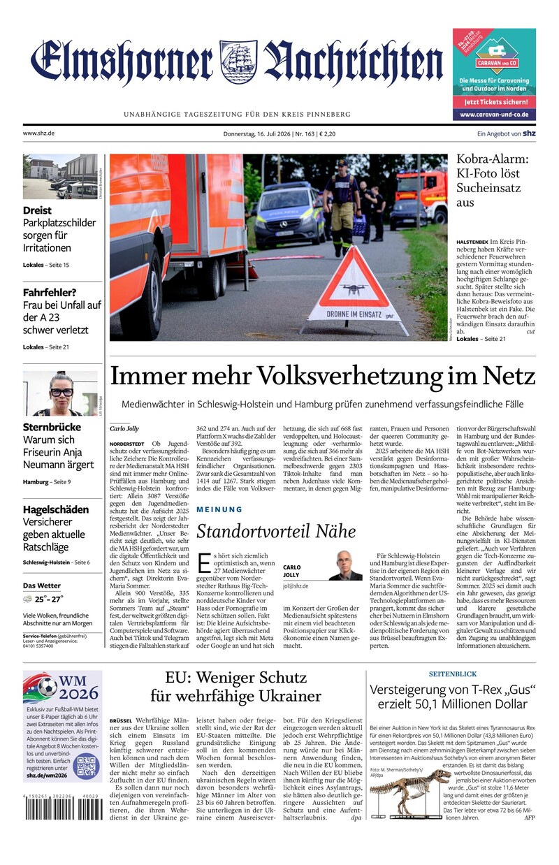 Elmshorner Nachrichten - 16.07.2026