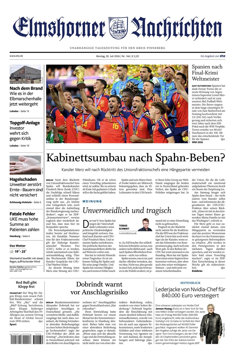 Elmshorner Nachrichten - 20.07.2026