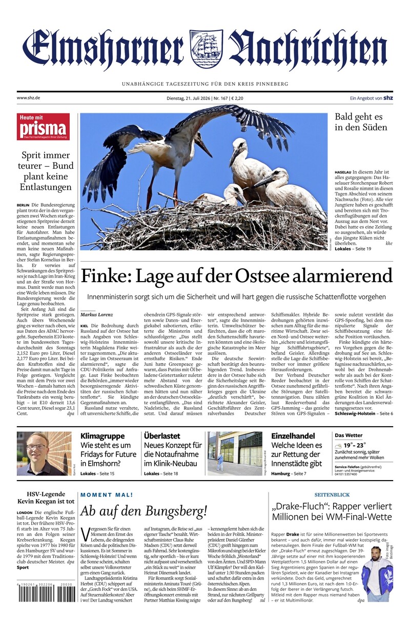 Elmshorner Nachrichten - 21.07.2026