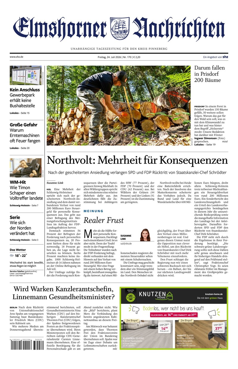 Elmshorner Nachrichten - 24.07.2026