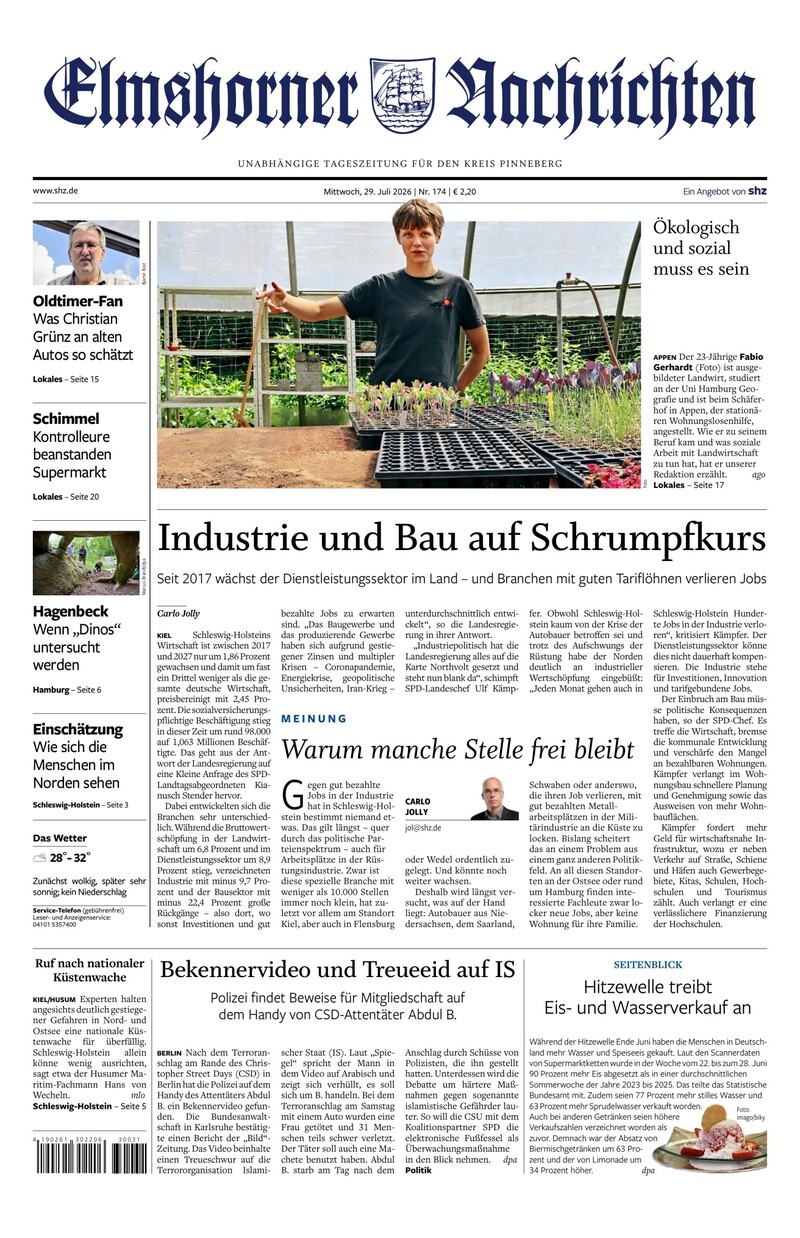 Elmshorner Nachrichten - 29.07.2026
