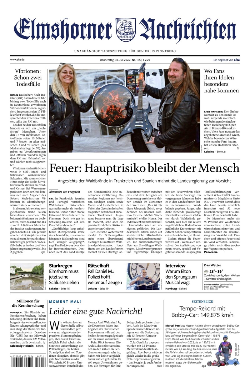Elmshorner Nachrichten - 30.07.2026