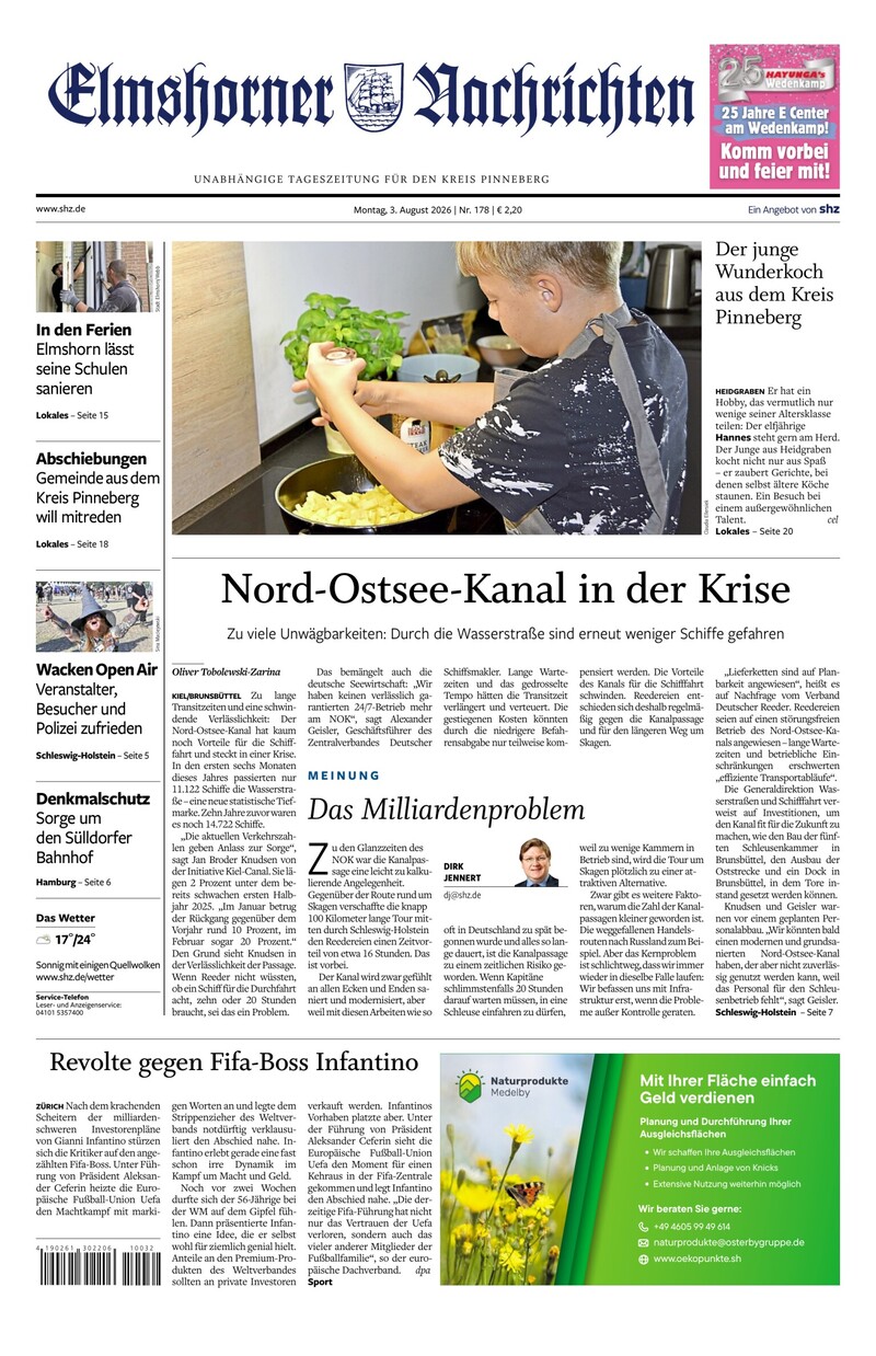 Elmshorner Nachrichten - 03.08.2026