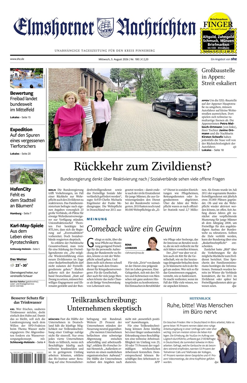 Elmshorner Nachrichten - 05.08.2026