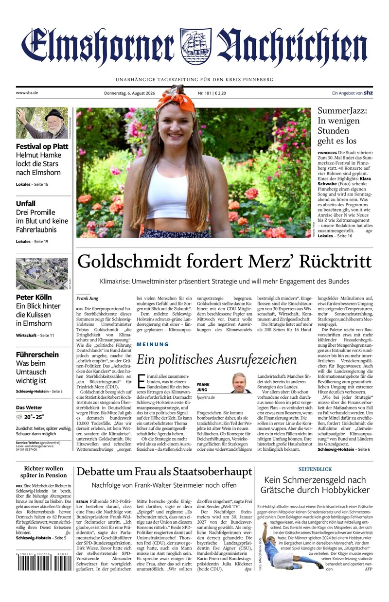 Elmshorner Nachrichten - 06.08.2026