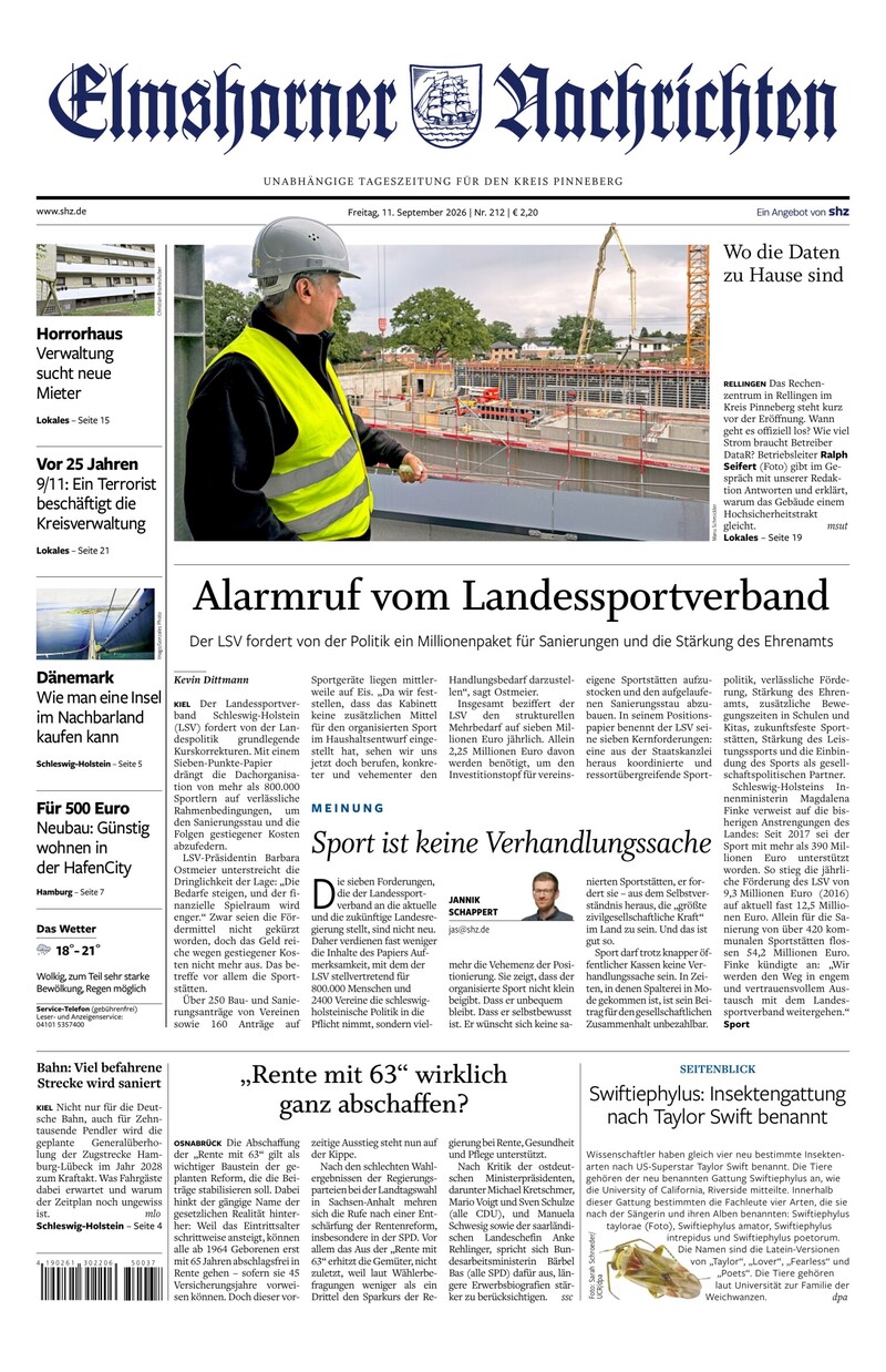 Elmshorner Nachrichten - 11.09.2026