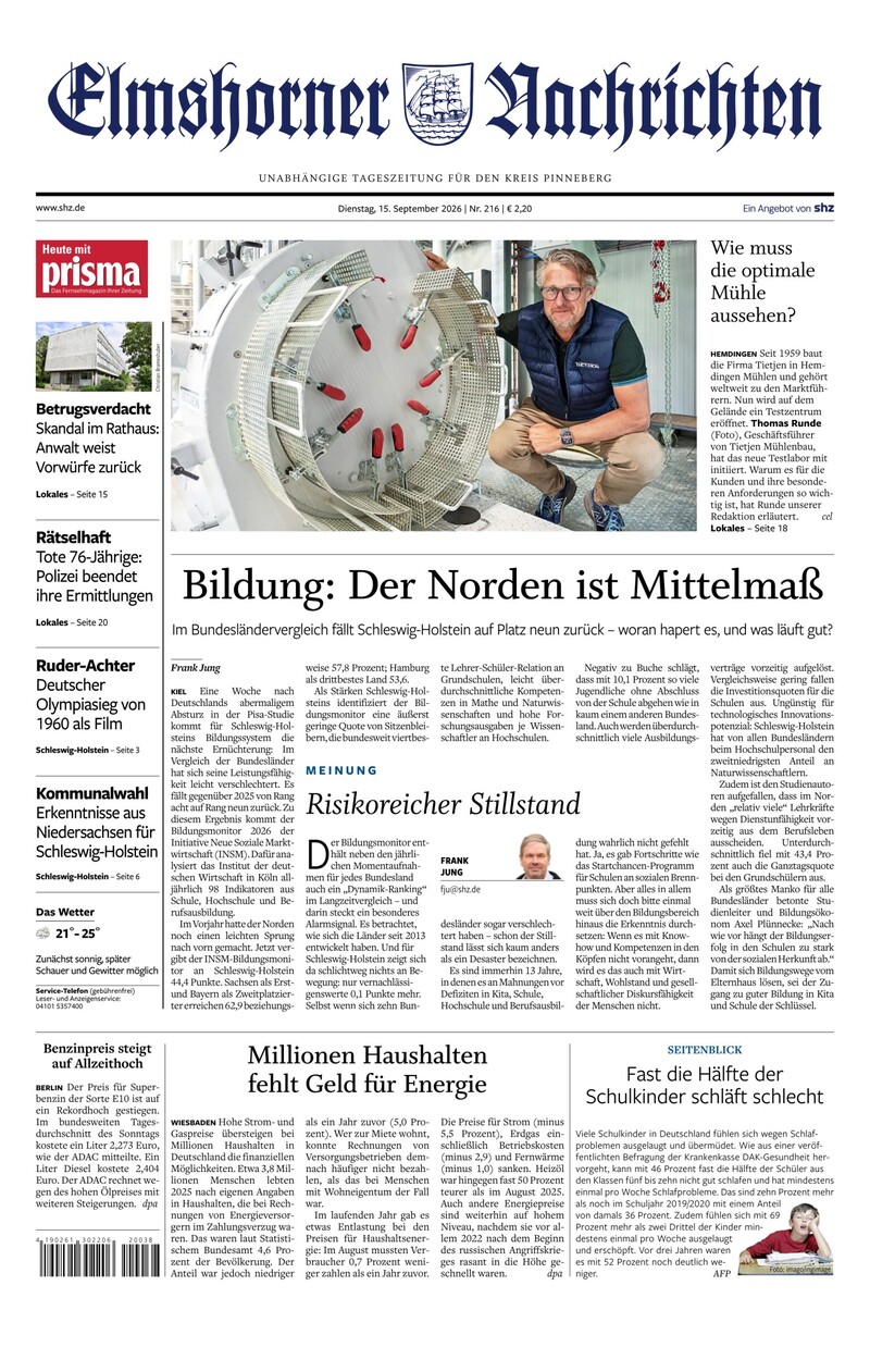 Elmshorner Nachrichten - 15.09.2026