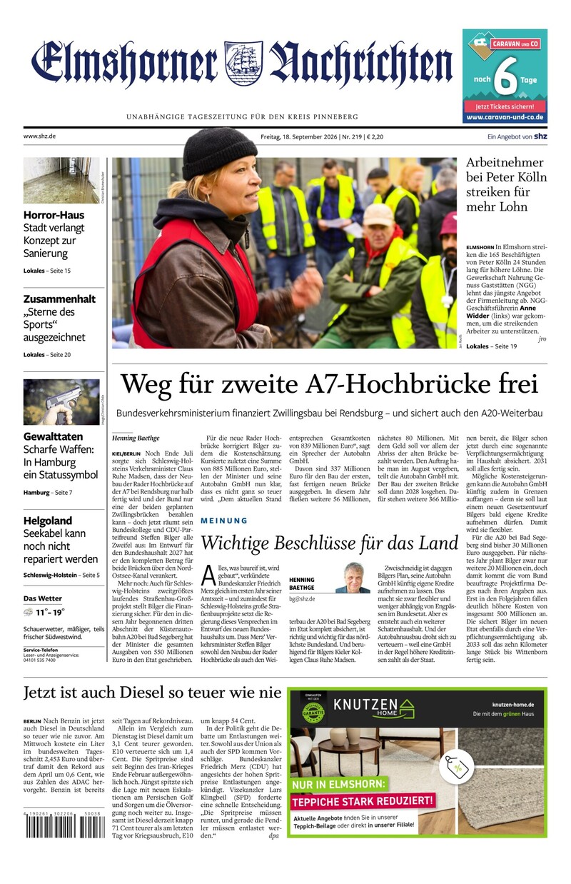Elmshorner Nachrichten - 18.09.2026