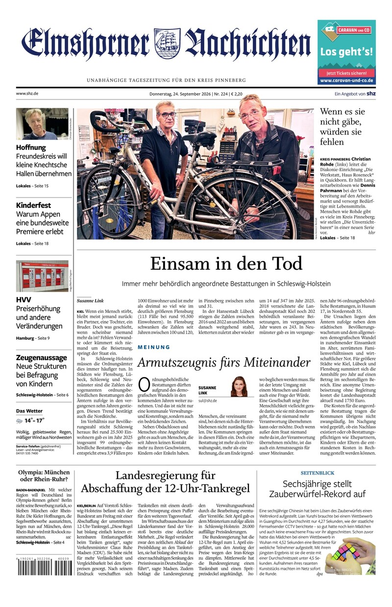 Elmshorner Nachrichten - 24.09.2026