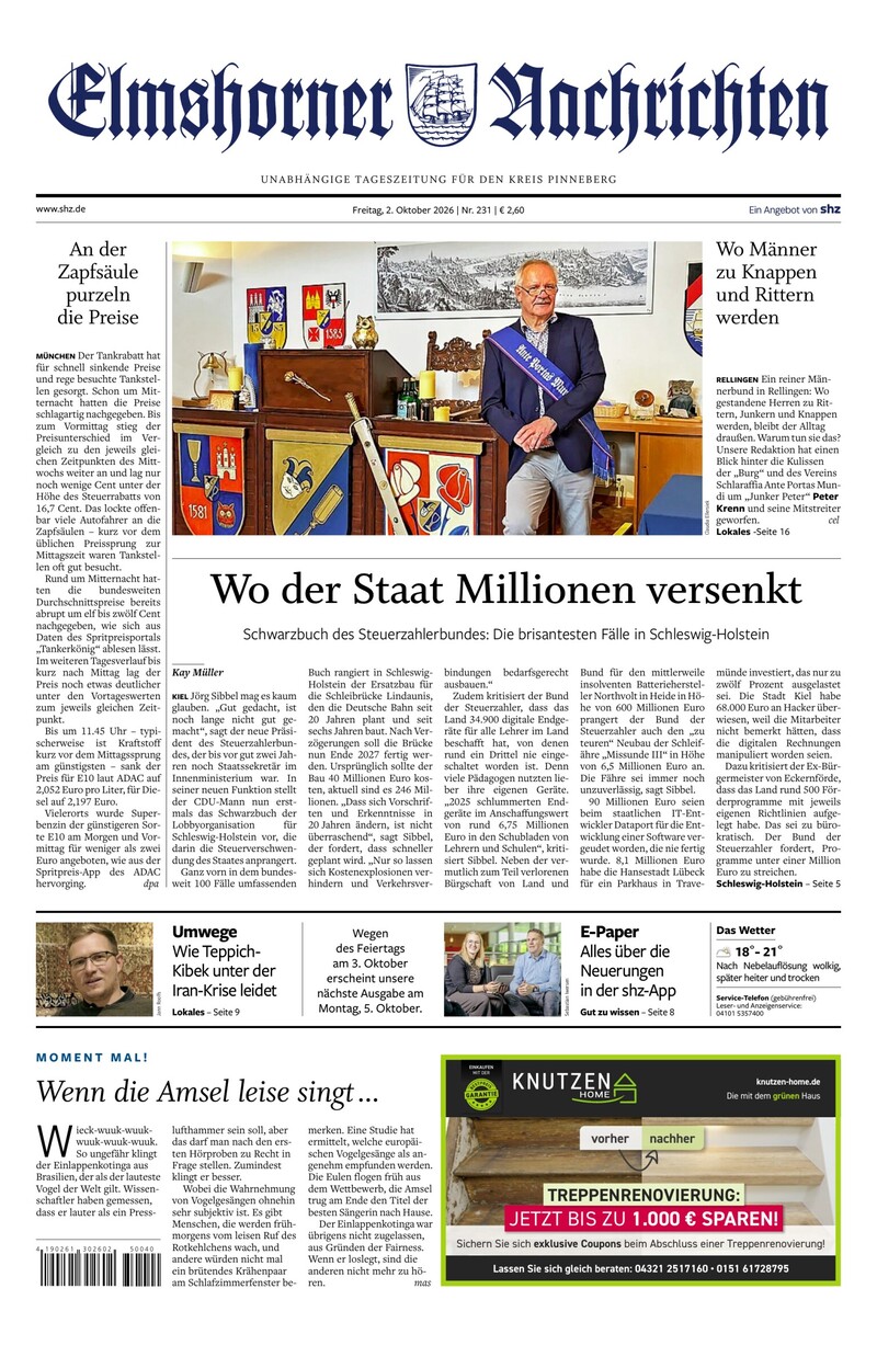 Elmshorner Nachrichten - 02.10.2026
