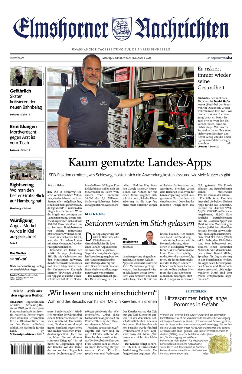 Elmshorner Nachrichten - 05.10.2026