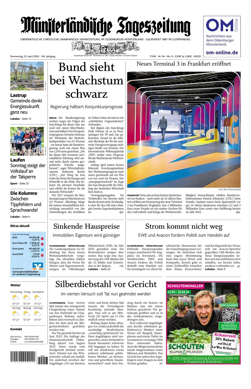Münsterländische Tageszeitung - 23.04.2026