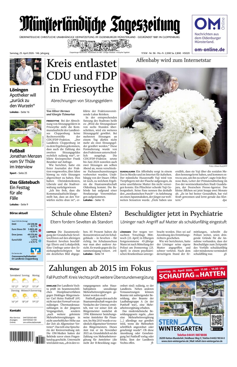 Münsterländische Tageszeitung - 25.04.2026