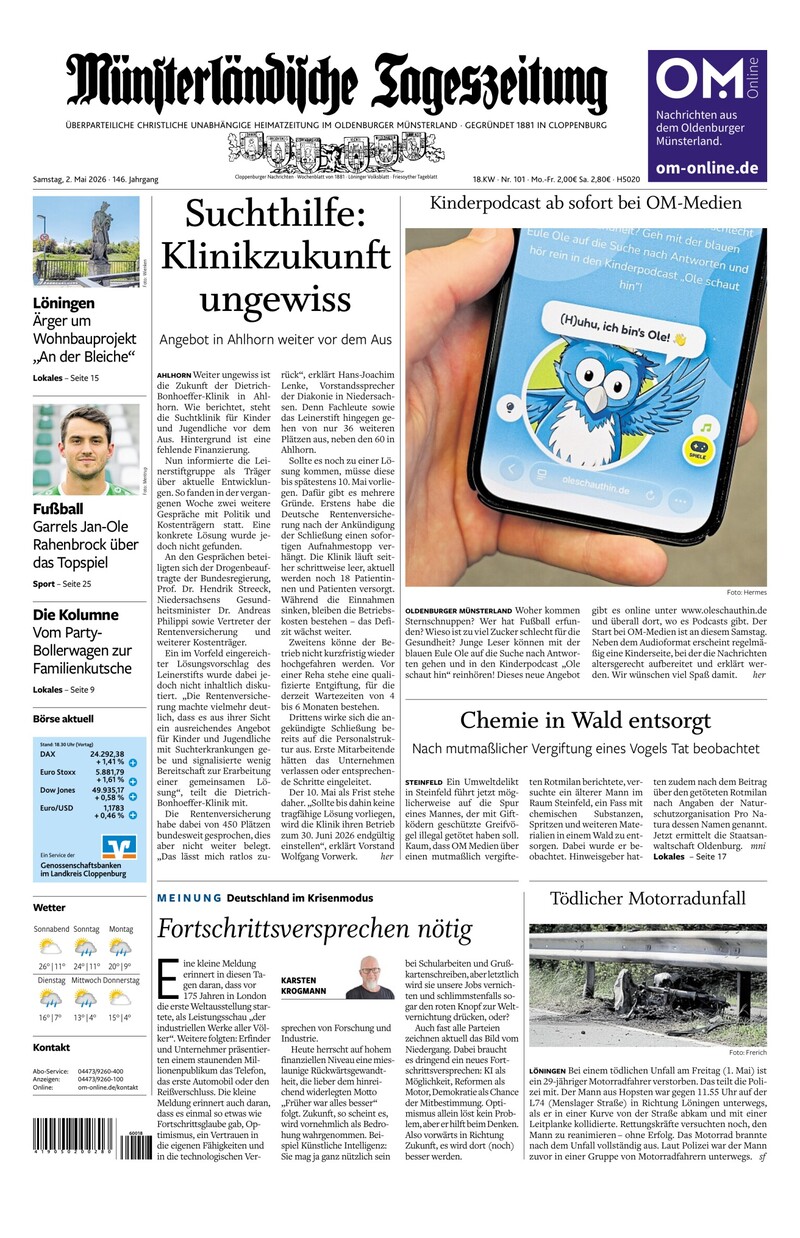 Münsterländische Tageszeitung - 02.05.2026