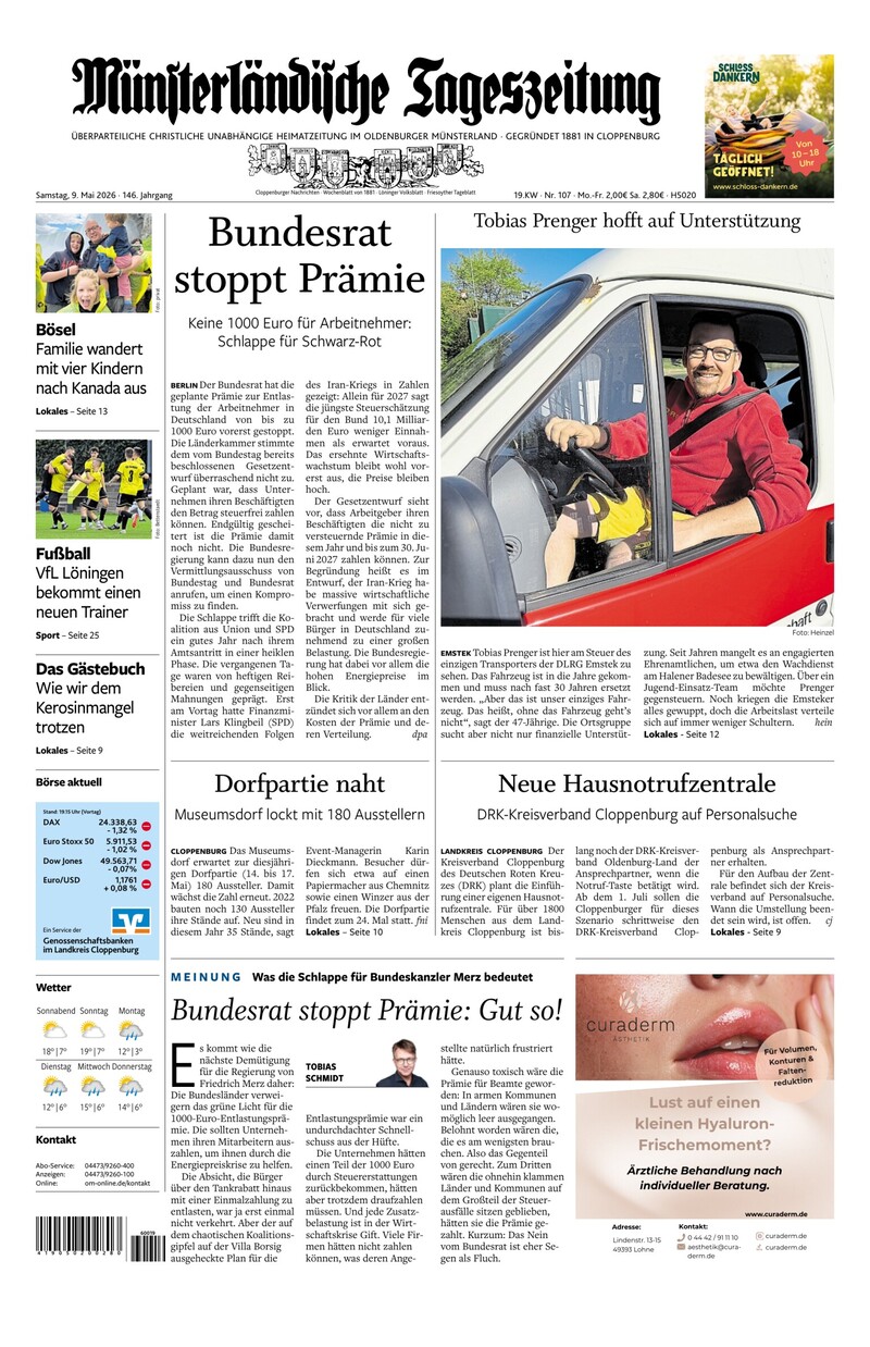 Münsterländische Tageszeitung - 09.05.2026
