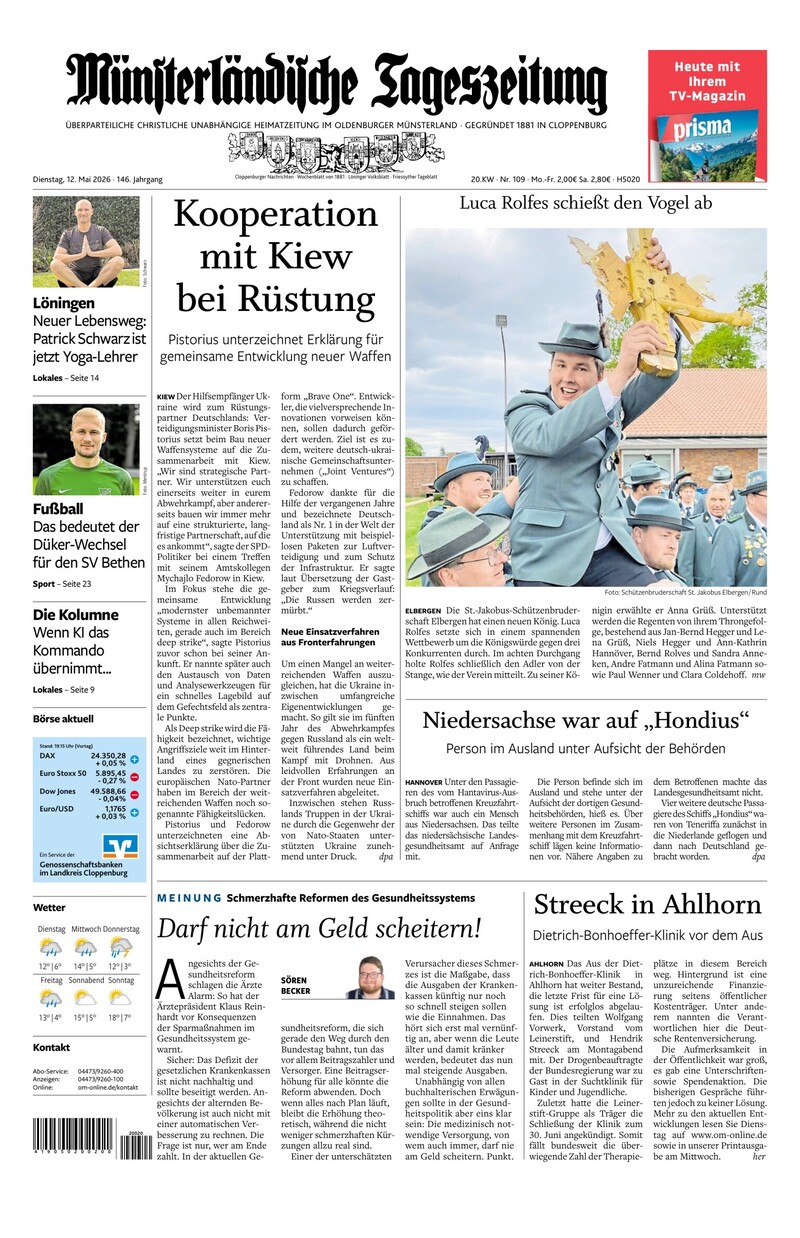 Münsterländische Tageszeitung - 12.05.2026