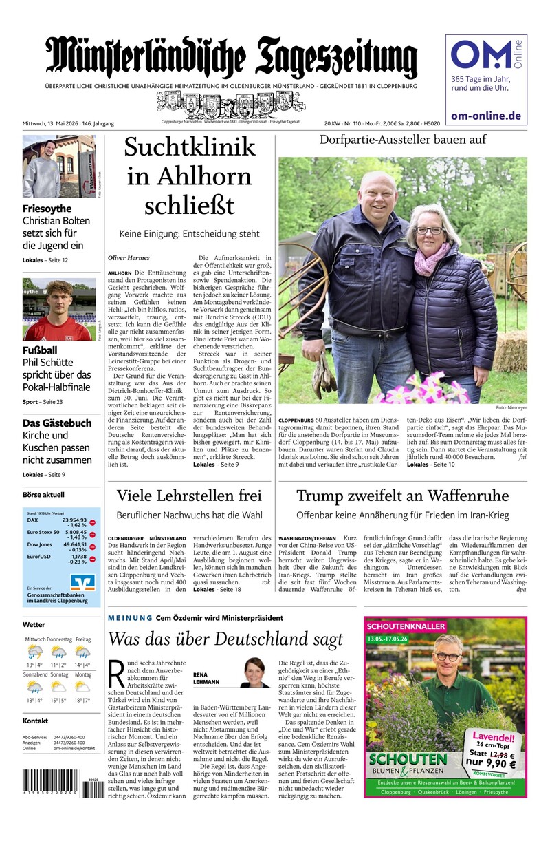 Münsterländische Tageszeitung - 13.05.2026