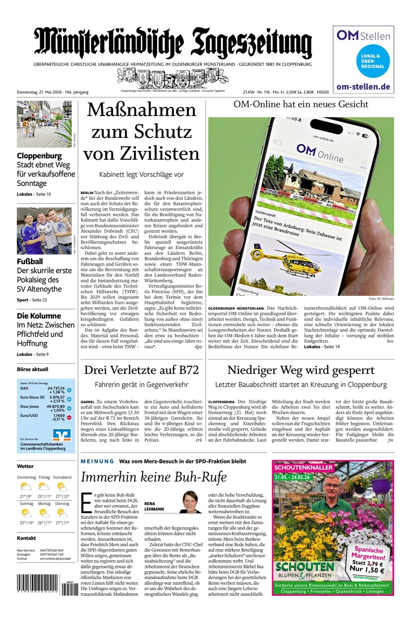 Münsterländische Tageszeitung - 21.05.2026