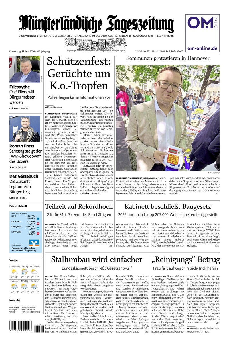 Münsterländische Tageszeitung - 28.05.2026