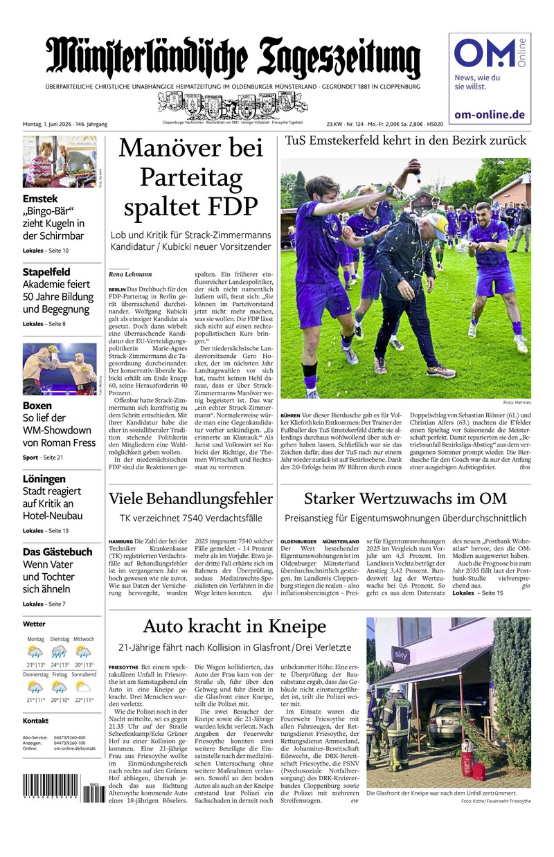 Münsterländische Tageszeitung - 01.06.2026