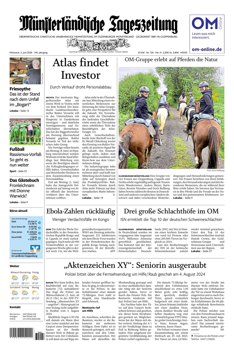 Münsterländische Tageszeitung - 03.06.2026