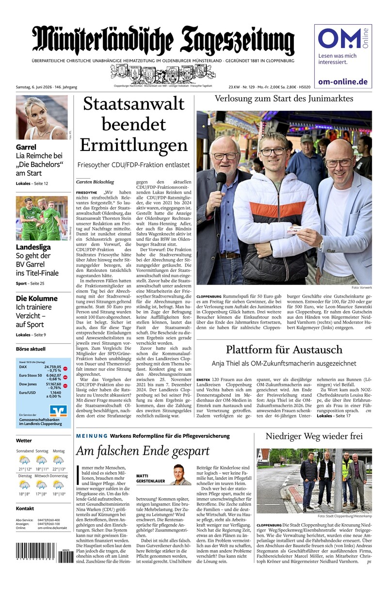 Münsterländische Tageszeitung - 06.06.2026