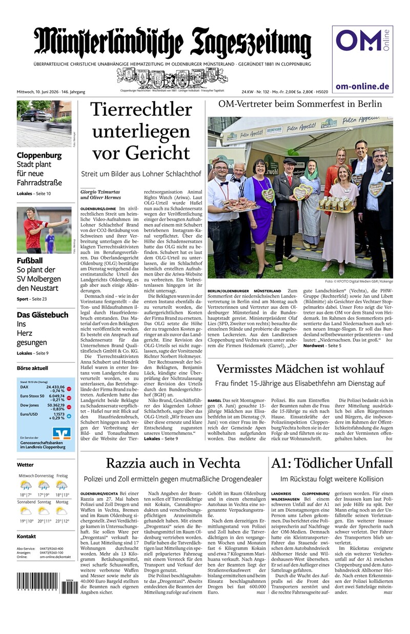 Münsterländische Tageszeitung - 10.06.2026