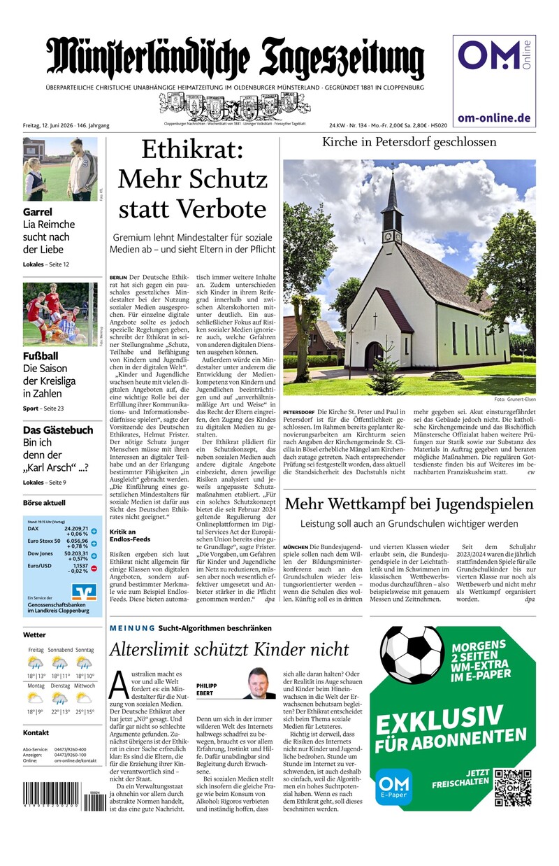 Münsterländische Tageszeitung - 12.06.2026