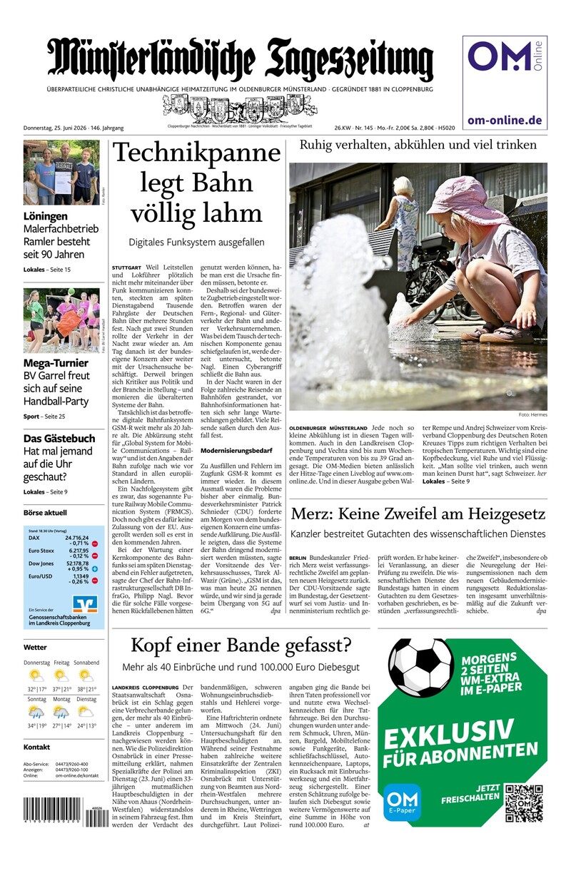 Münsterländische Tageszeitung - 25.06.2026