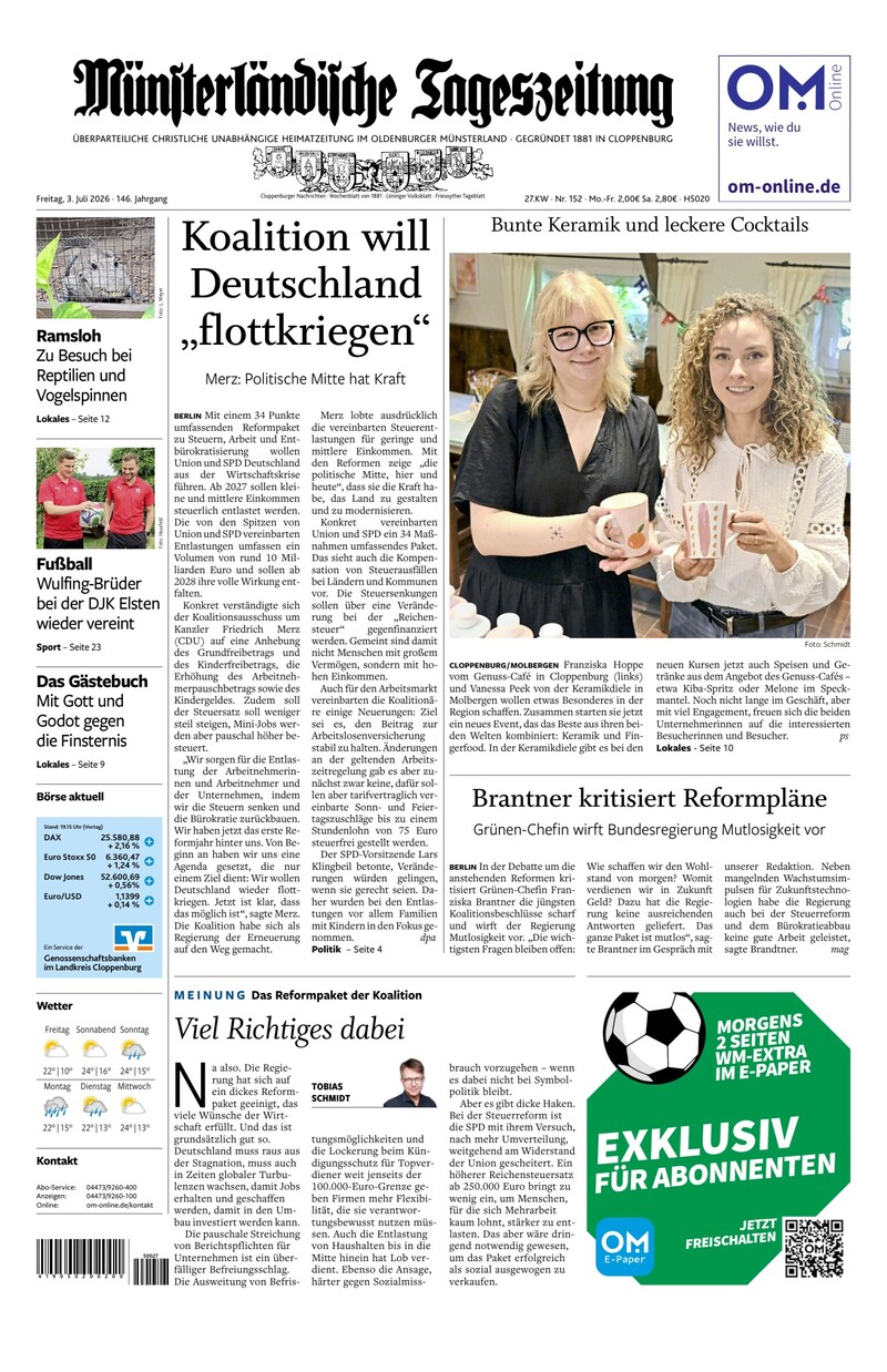 Münsterländische Tageszeitung - 03.07.2026