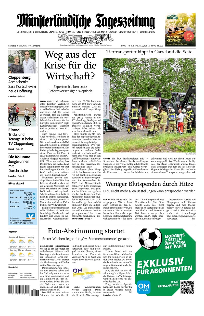 Münsterländische Tageszeitung - 04.07.2026