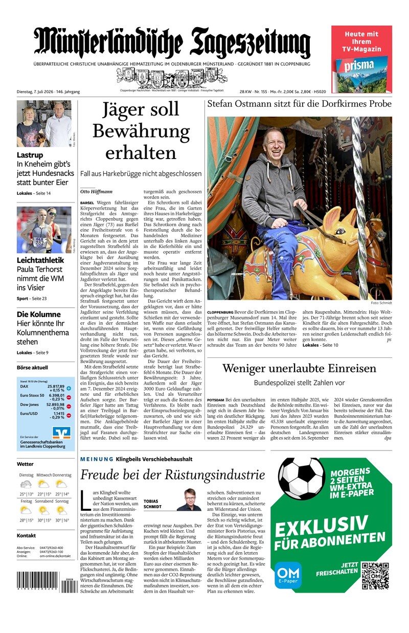 Münsterländische Tageszeitung - 07.07.2026