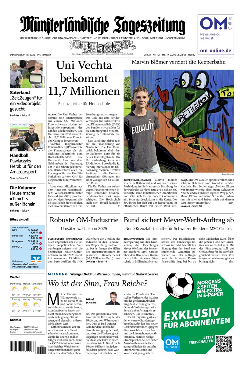 Münsterländische Tageszeitung - 09.07.2026